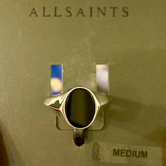 Large Oval Signet Ring ALLSAINTS - Silver - Picture 7 of 7